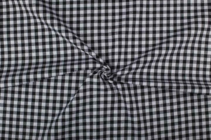 Brabants bont stof zwart wit geruit - 10mm geruit, Hobby & Loisirs créatifs, Tissus & Chiffons, Enlèvement ou Envoi