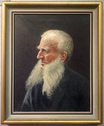 École réaliste européenne (XIX-XX) - Le vieil homme barbu, Antiek en Kunst
