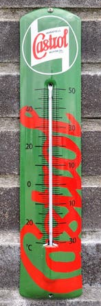 Emaille thermometer Castrol, Collections, Verzenden