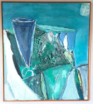 Piet Warffemius (1956) - Abstracte compositie, Antiek en Kunst, Kunst | Schilderijen | Modern
