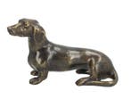 Beeldje - Teckel dog - Brons