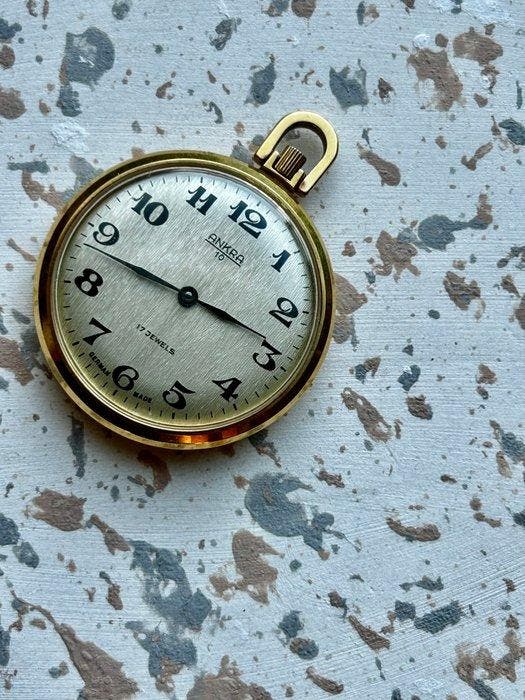 Vintage ANKRA pocket watch – 17 jewels – mechanical –, Handtassen en Accessoires, Horloges | Heren