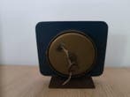 Bureauklok - Romanet Paris - Mid-century modern Messing -