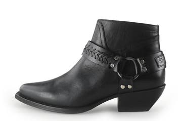 Shabbies Amsterdam Cowboy laarzen in maat 37 Zwart, Shabbies Amsterdam, Verzenden, Zwart, Zo goed als nieuw