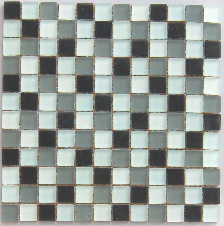 Wand Mozaïek Tegels Factory Glas Zwart Groen - Matje 30x30c, Bricolage & Construction, Dalles & Carrelages, Enlèvement ou Envoi