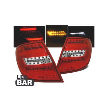 FEUX ARRIÈRE MERCEDES CLASSE C W204 07-11 KOMBI LED BAR ROUG, Verzenden, Nieuw