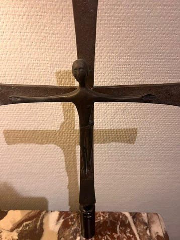 croix de procession, fer forgé, années 40 - Fer forgé -