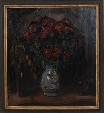 Dirk Filarski (1885-1964) - Stilleven met Rode Bloemen-