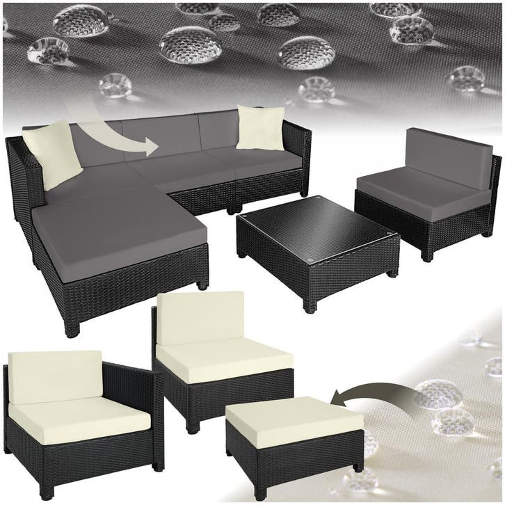 Rotanlounge met aluminium frame, Tuin en Terras, Tuinsets en Loungesets, Verzenden