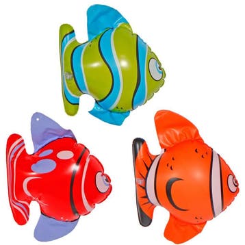 Opblaasbare Vissen 17cm 3st, Verzenden, Nieuw
