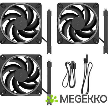 Fractal Design Momentum 14 RGB 3-pack Black, Verzenden