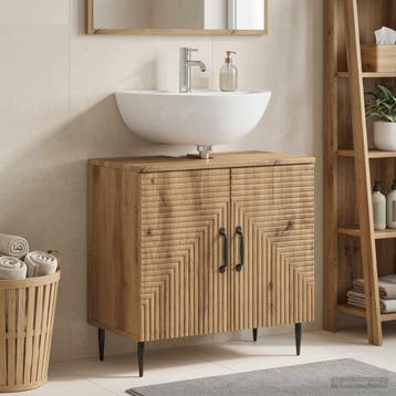 vidaXL Wastafel kabinet voor de badkamer HAARLEM Artisanaal, Huis en Inrichting, Verzenden, Nieuw