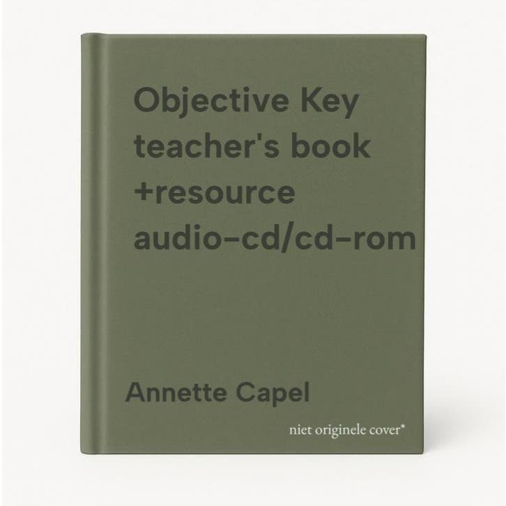 Objective Key teachers book +resource audio-cd/cd-rom, Livres, Langue | Anglais, Envoi