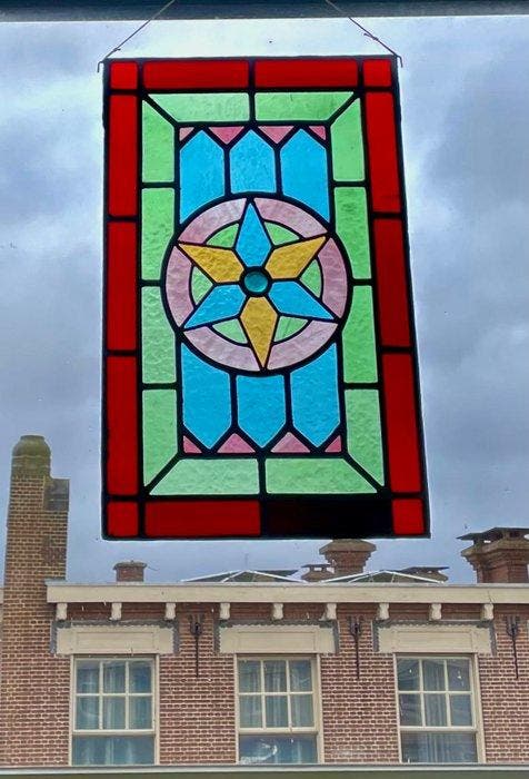 Glas-in-loodraam - 1930-1940, Antiek en Kunst, Kunst | Designobjecten