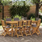 vidaXL Bistrostoelen voor buiten 8 pcs Donkergrijs 38 x 46 x, Tuin en Terras, Tuinstoelen, Verzenden, Nieuw