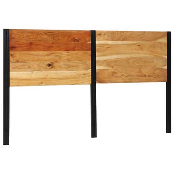 vidaXL Hoofdeinde 180 cm massief hout acaciahout en ijzer, Huis en Inrichting, Verzenden, Nieuw