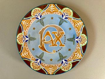 C. Fortmann - Schotel - Plateel - Vredesbord PAX, Antiek en Kunst