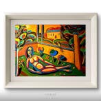 Escuela española (XX), firmado - Joven en el Paraiso, After