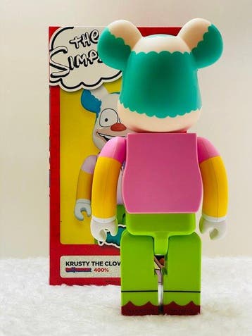 Medicom toy - BE@RBRICK 400% The Simpsons Krusty the Clown, Antiek en Kunst