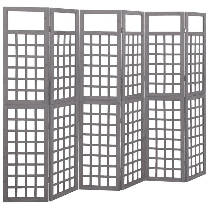 vidaXL Kamerscherm/trellis met 6 panelen 242,5x180 cm, Maison & Meubles, Accessoires pour la Maison | Autre, Envoi