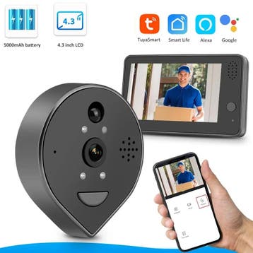 DrPhone LM8 - Camera Deurbel Met 4,3 Inch LCD Scherm - Video, Verzenden