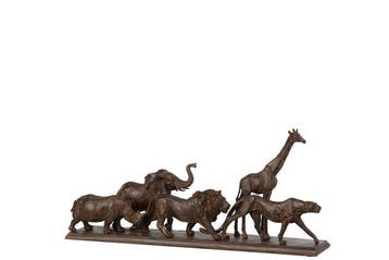 Beeld, XL: The Big Five - African Wildlife 50cm - 22 cm -