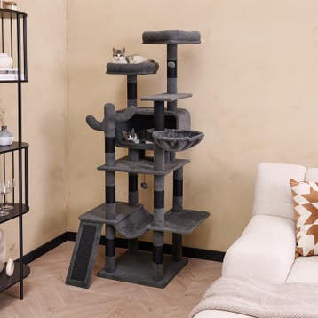 Arbre à chat premium - anthracite - 165 x 81,5 x 48 cm, Verzenden, Neuf