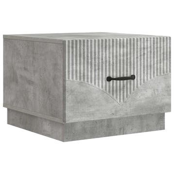 vidaXL Salontafel met lade Betongrijs 49 x 50 x 37 cm, Huis en Inrichting, Tafels | Salontafels, Verzenden, Nieuw