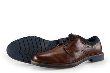 Bugatti Veterschoenen in maat 40 Cognac, Kleding | Heren, Schoenen, Bugatti, Overige kleuren, Verzenden, Zo goed als nieuw