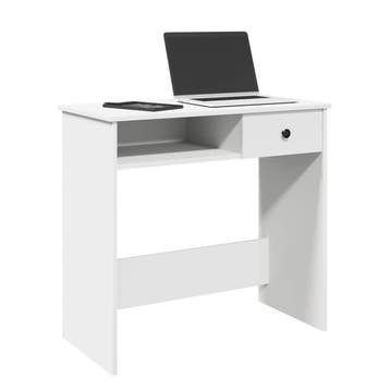 vidaXL Bureau 80x40x75 cm bewerkt hout wit, Verzenden, Nieuw