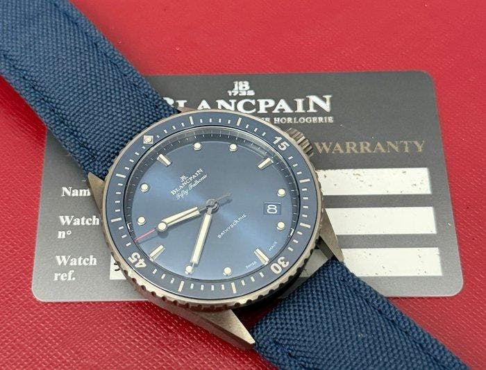 Blancpain - Fifty Fathoms Bathyscaphe - 5000-0240-052A -, Handtassen en Accessoires, Horloges | Heren