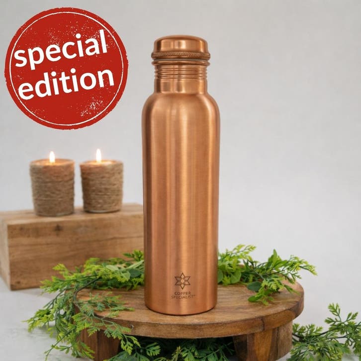 Puur koperen fles mat finish - 950 ml, Sports & Fitness, Produits de santé, Wellness & Bien-être, Enlèvement ou Envoi
