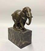 Statue, Wandelende Olifant - 21 cm - Bronze