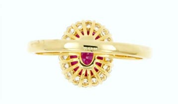 Zonder minimumprijs - Ring - 14 karaat Geel goud - 1.87ct., Nieuw