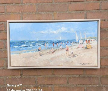Van Noort (XX-XXI) - Zonnig strandgezicht Zandvoort, Antiek en Kunst
