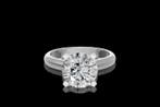 Bague - 14 carats Or blanc - 4.01ct. tw. Diamant (Cultivé en
