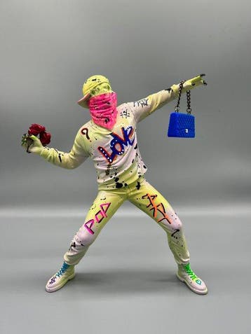 Orima Pop Art (XX) - Banksy Tag Led Showcase, Antiek en Kunst