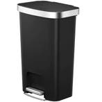 Pedaalemmer | HANA | Kunststof/RVS | Zwart | 50L |, Verzenden, Nieuw in verpakking