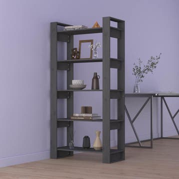 vidaXL Boekenkast/kamerscherm 80x35x160 cm massief hout, Huis en Inrichting, Verzenden, Nieuw