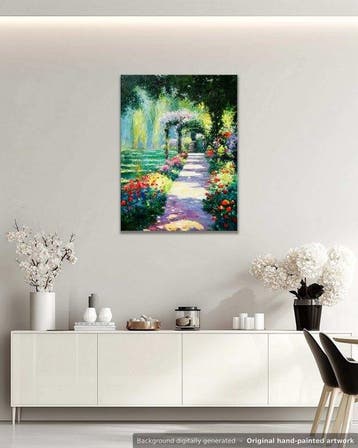 Stefano - Garden Path in Bloom