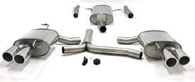 Simons uitlaatsyteem Duplex vanaf downpipe: RVS | Audi A4/A5, Verzenden, Nieuw