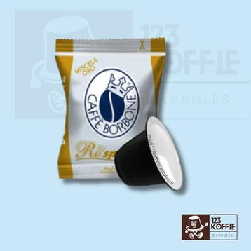 Caffè Borbone Respresso Oro capsules 50 stuks  intensiteit 7, Elektronische apparatuur, Koffiemachine-accessoires, Verzenden, Nieuw