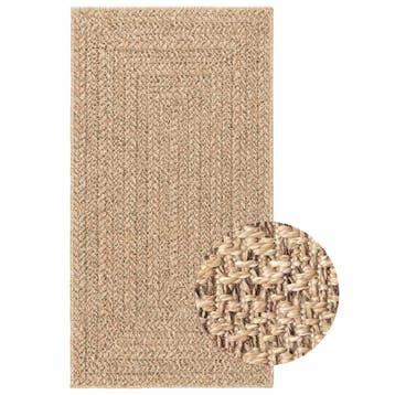 vidaXL Vloerkleed ZIZUR binnen en buiten 80x150 cm jute look, Verzenden, Nieuw