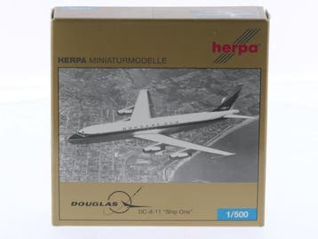 Schaal 1:500 Herpa 515368 Douglas DC-8-11 Ship One (50t..., Ophalen of Verzenden, Zo goed als nieuw