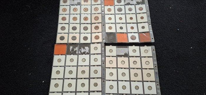 Nederlands-Indië. 1808/1946, lot van 69 stuks, incl. zilver, Postzegels en Munten, Munten | Nederland