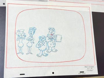 Hanna-Barbera - Lot van 3 originele animatietekeningen van, Nieuw in verpakking