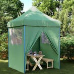 vidaXL Partytent Groen 200 x 200 x 306 cm Oxford Stof, Verzenden