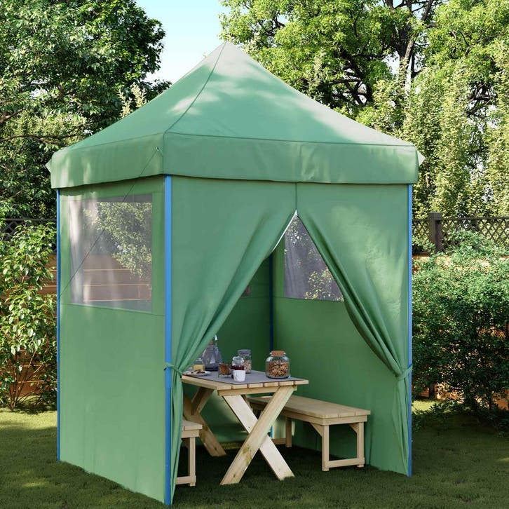 vidaXL Partytent Groen 200 x 200 x 306 cm Oxford Stof, Jardin & Terrasse, Tonnelles, Envoi