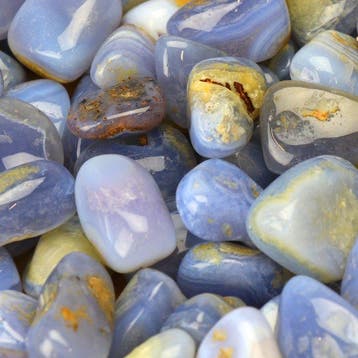 4KG - Namibische Blue Lace Agate - Getrommelde stenen