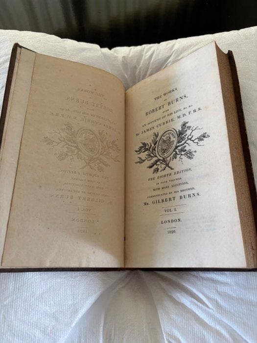 Robert Burns / James Currie / Gilbert Burns - The Works of, Antiquités & Art, Antiquités | Livres & Manuscrits